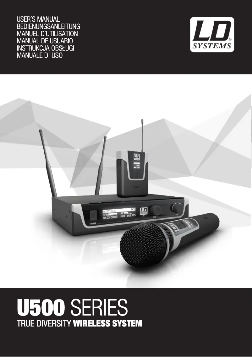 Page n°1 - Manuel utilisateur LD Systems U518 HHD 2