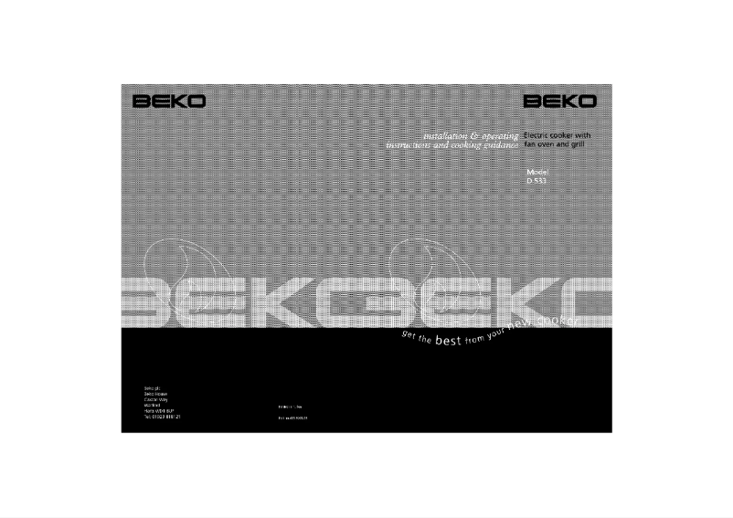 Página 1 del manual Manual de usuario Beko D533A