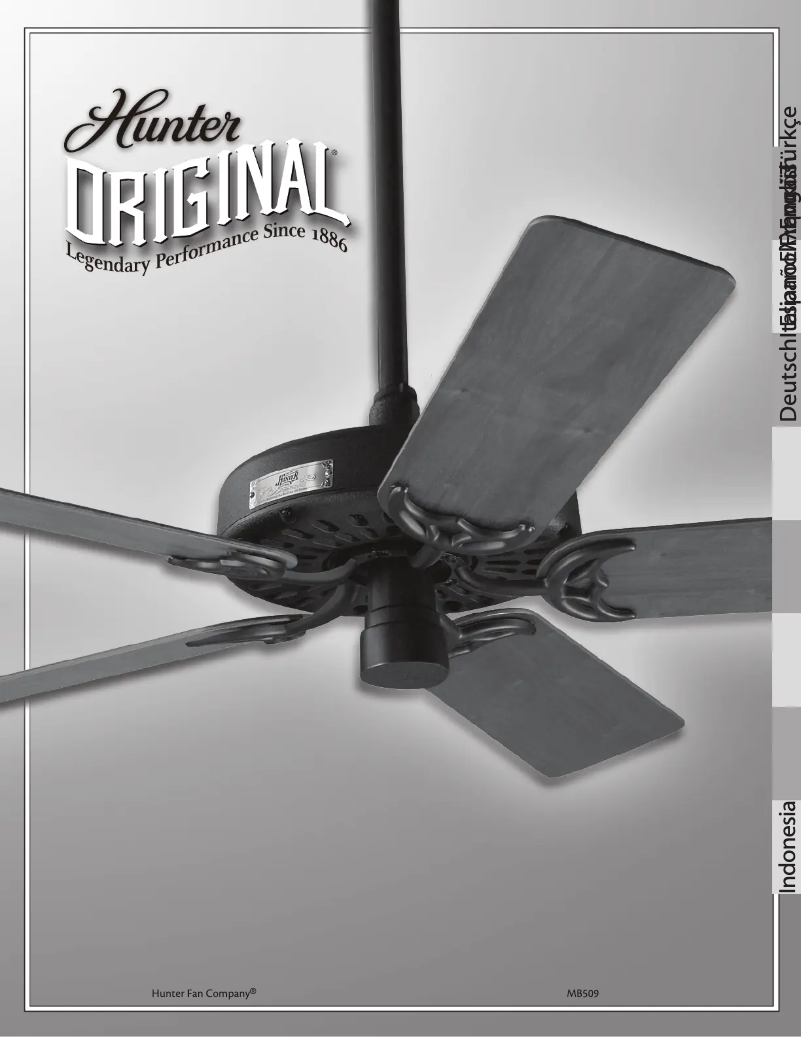 Image de la première page du manuel de l'appareil Hunter