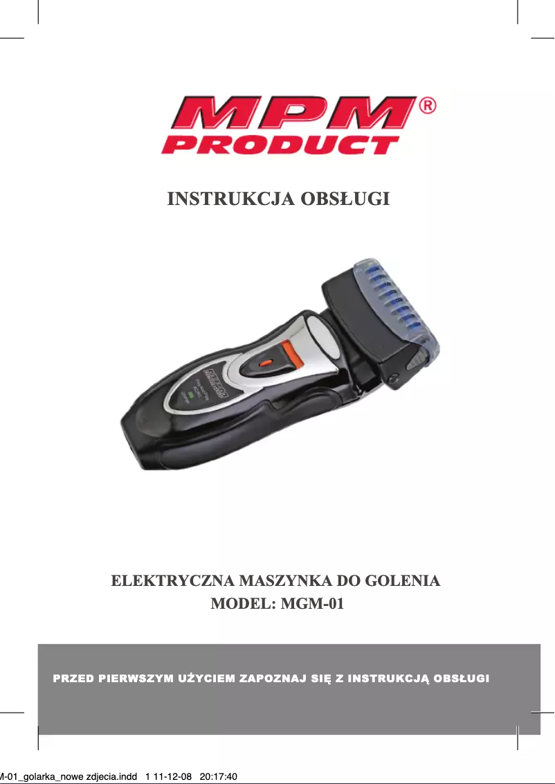 Página 1 del manual Manual de usuario MPM MGM-01