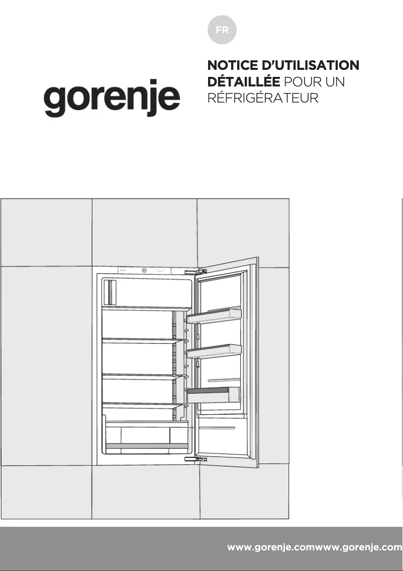 Page n°1 - Manuel utilisateur Gorenje RBI412EE1
