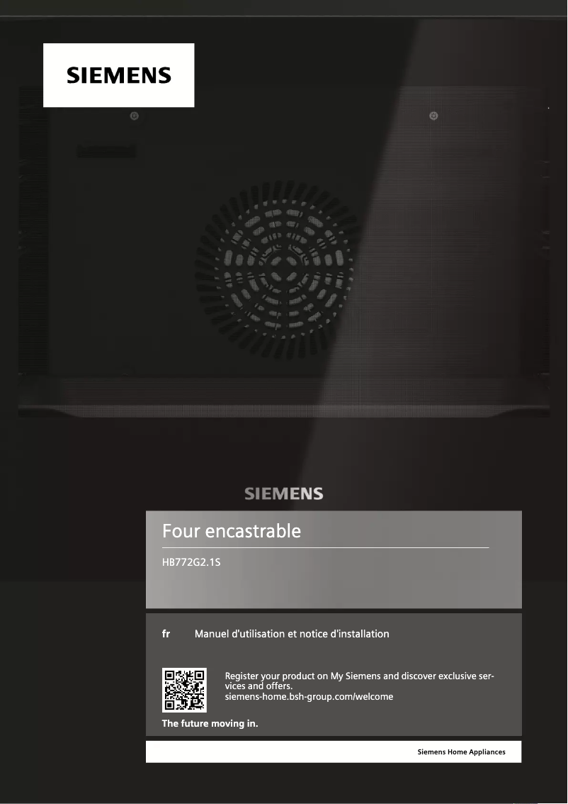 Page 1 de la notice Manuel utilisateur Siemens HB772G2B1S