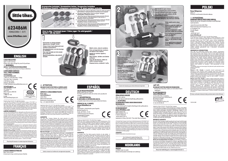 Página 1 del manual Manual de usuario Little Tikes Cash Register
