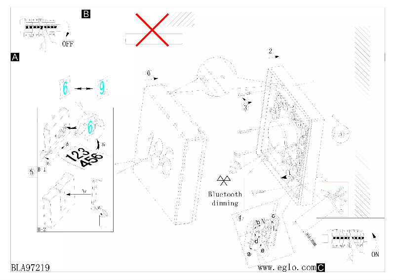 Page 1 de la notice Manuel utilisateur Eglo Torazza-C