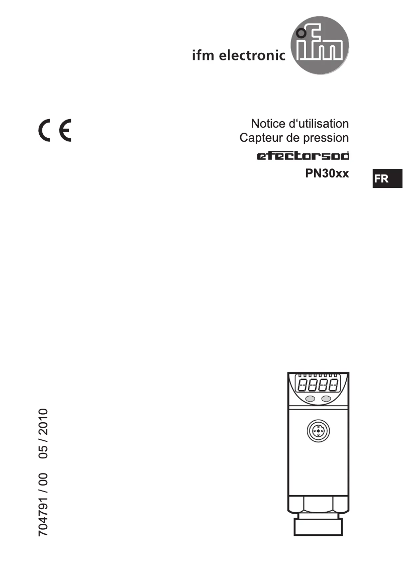 Image de la première page du manuel de l'appareil PN3004