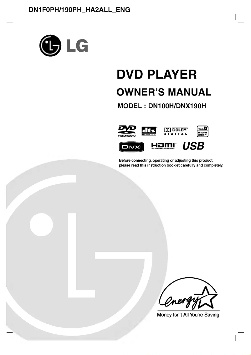 First page image of the manual for DN100H