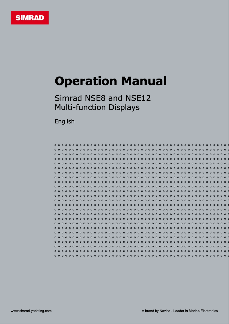 Imagen de la primera página del manual del dispositivo NSE8