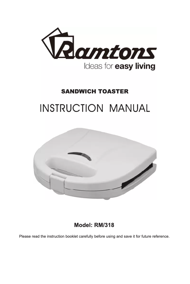 Page n°1 - Manuel utilisateur Ramtons RM/318
