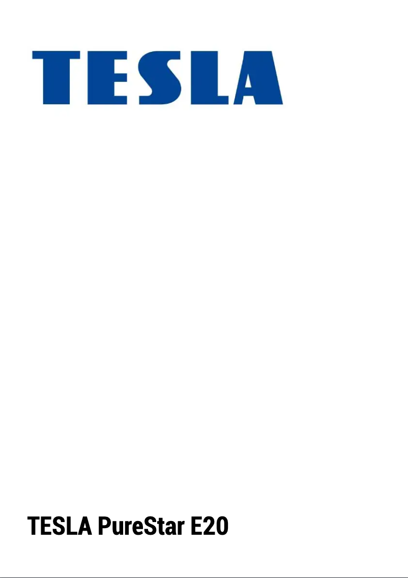 Image de la première page du manuel de l'appareil PureStar E20