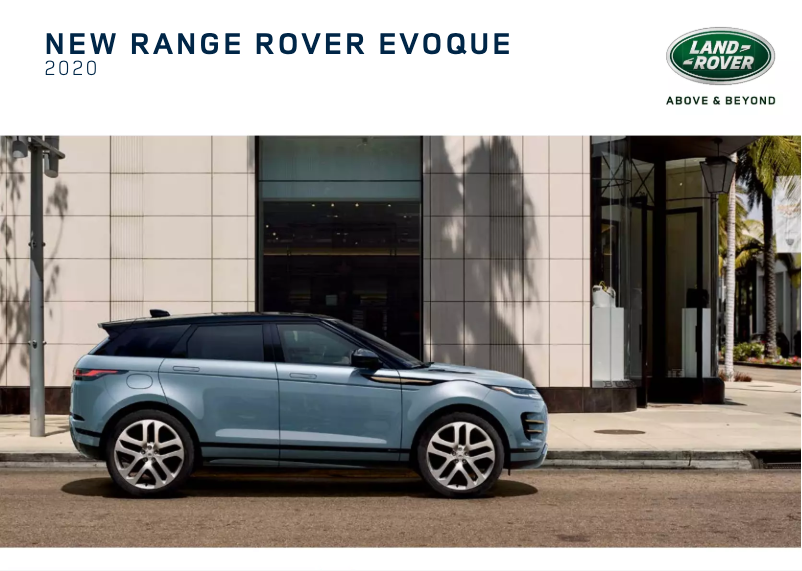 Page 1 de la notice Manuel utilisateur Land Rover Range Rover Evoque (2020)
