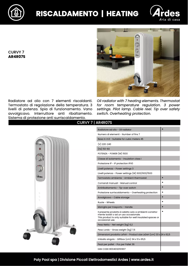 Image de la première page du manuel de l'appareil AR4R07S