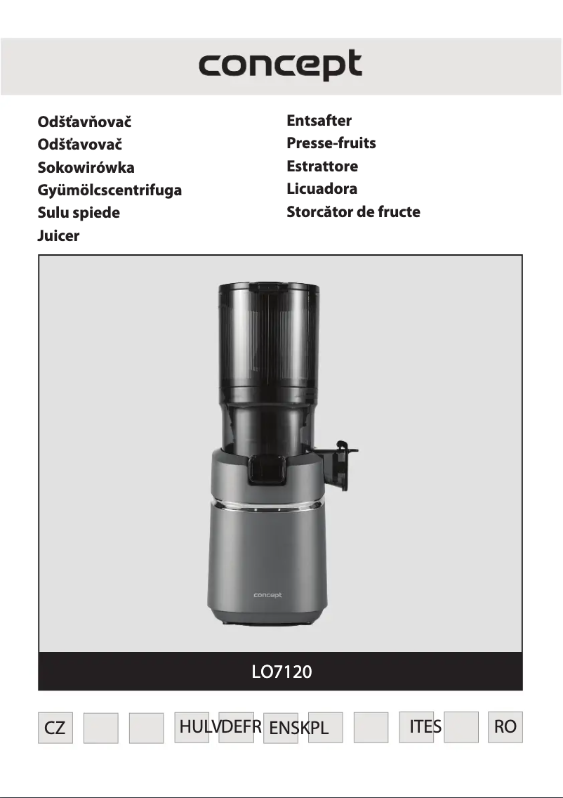 Page n°1 - Manuel utilisateur Concept LO7120