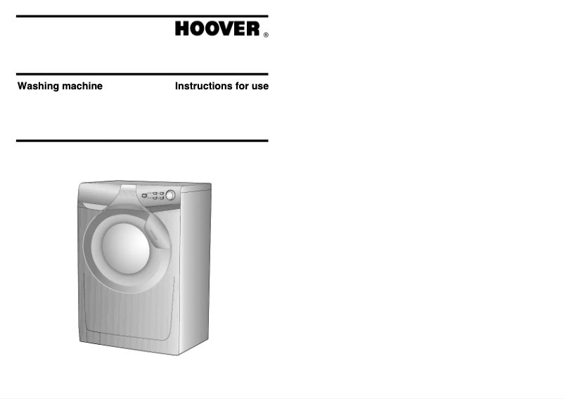 Page n°1 - Manuel utilisateur Hoover OPH 614/L1-80