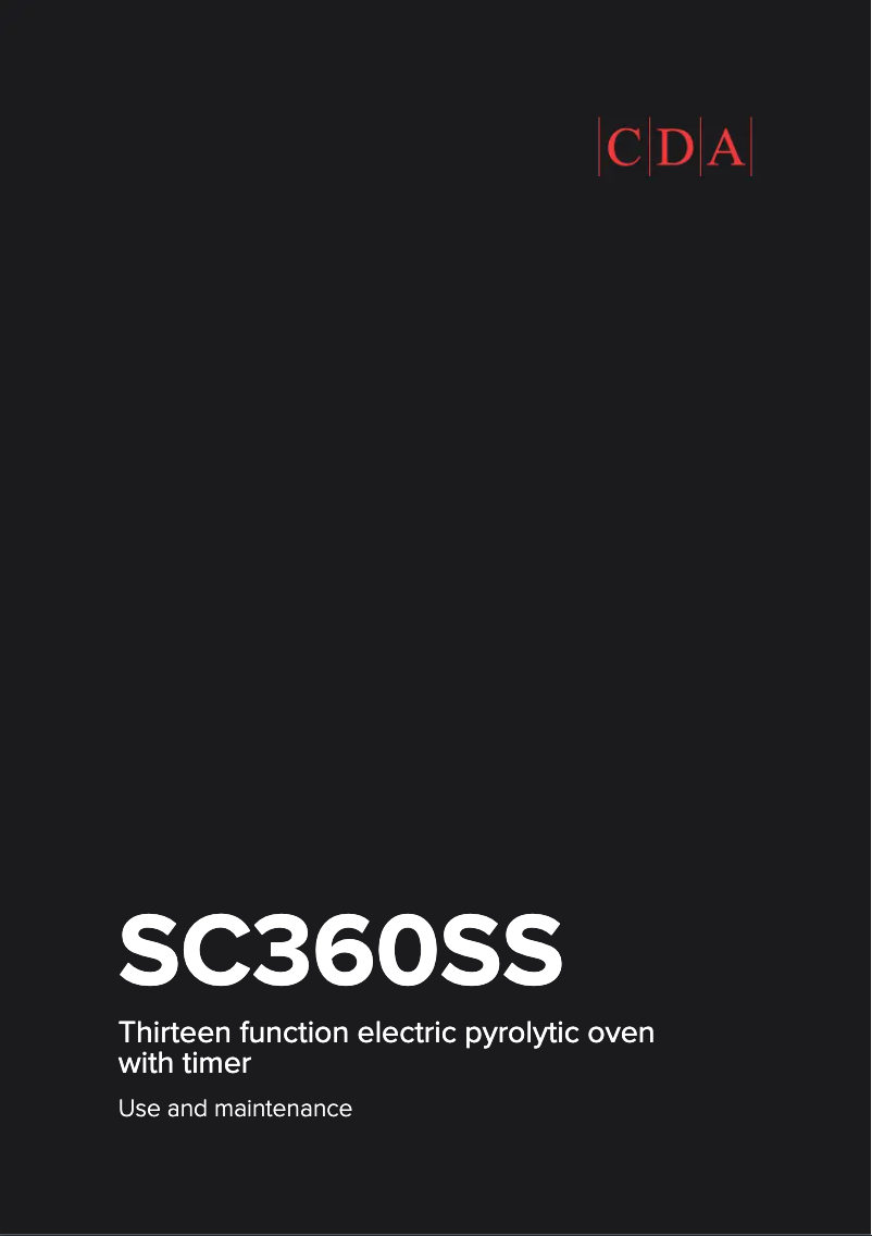 Image de la première page du manuel de l'appareil SC360SS