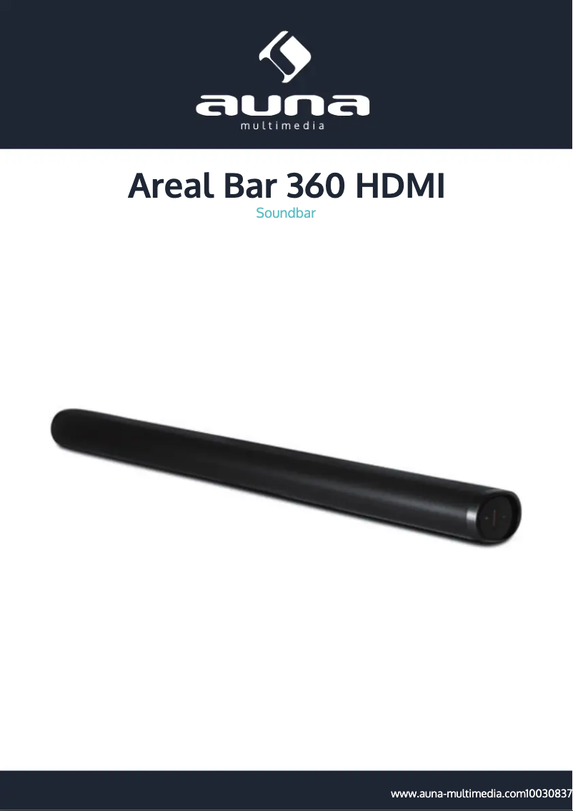 Page 1 de la notice Manuel utilisateur Auna Areal Bar 360