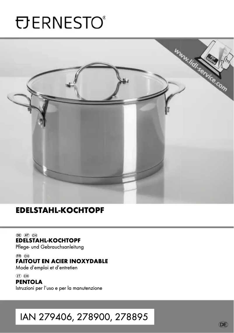 Imagen de la primera página del manual del dispositivo IAN 278895