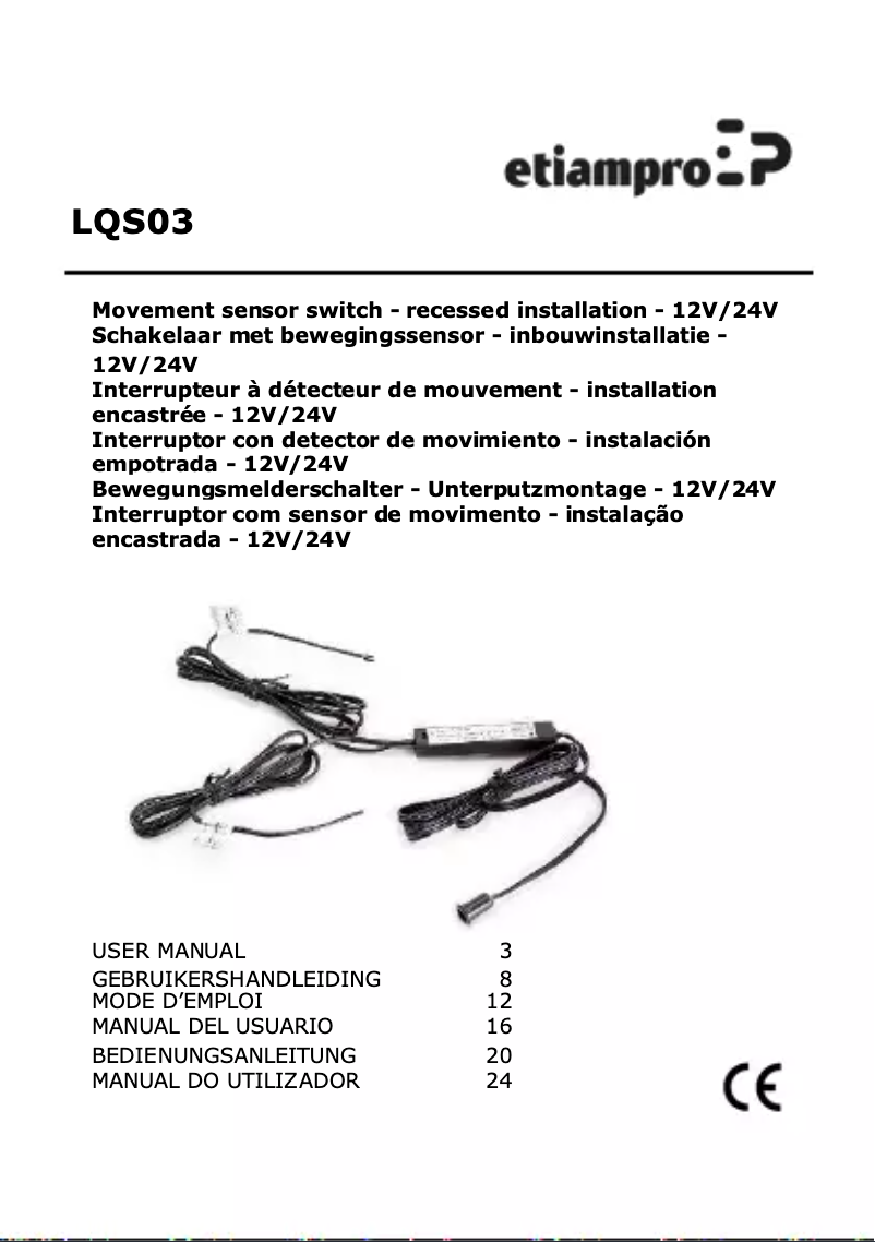 Page 1 de la notice Manuel utilisateur EtiamPro LQS03