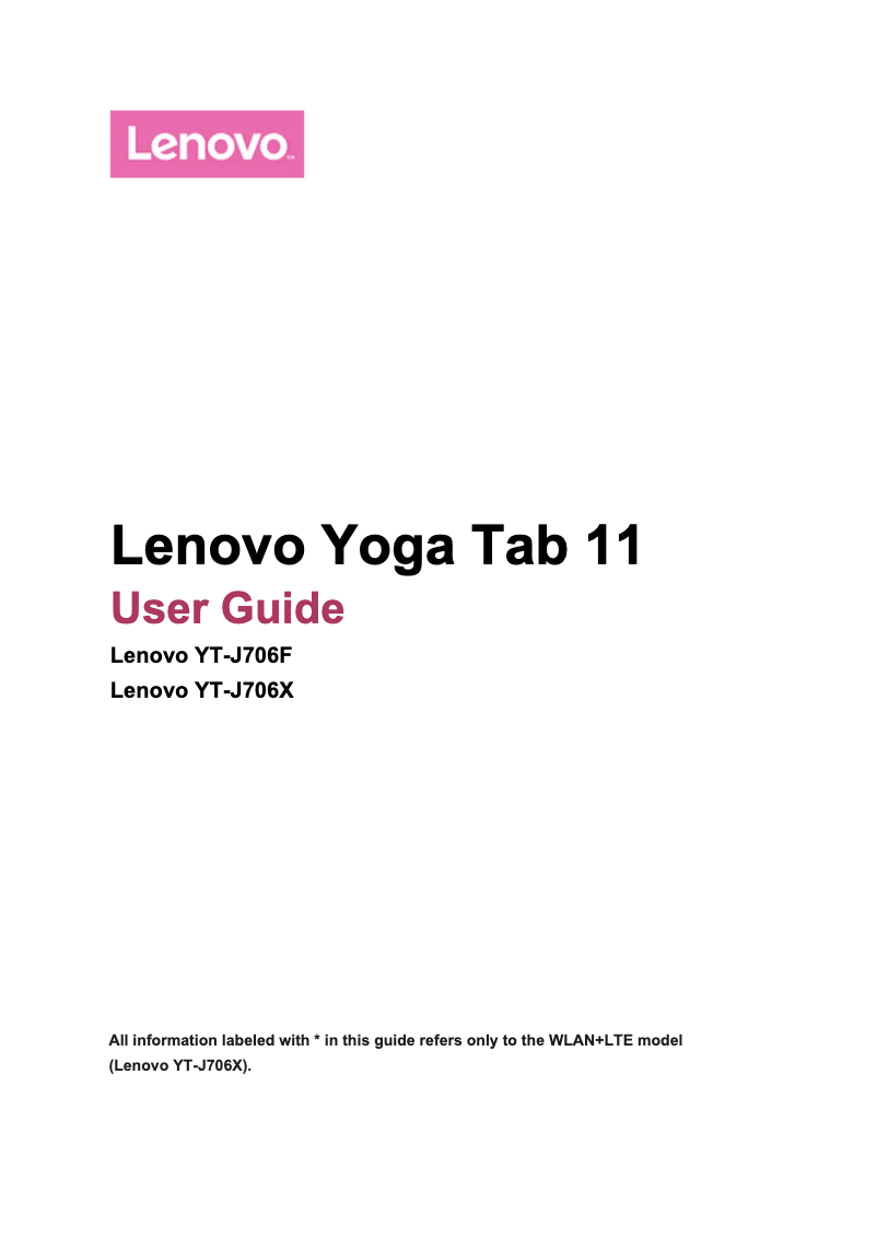 Page n°1 - Manuel utilisateur Lenovo IdeaPad Yoga 11
