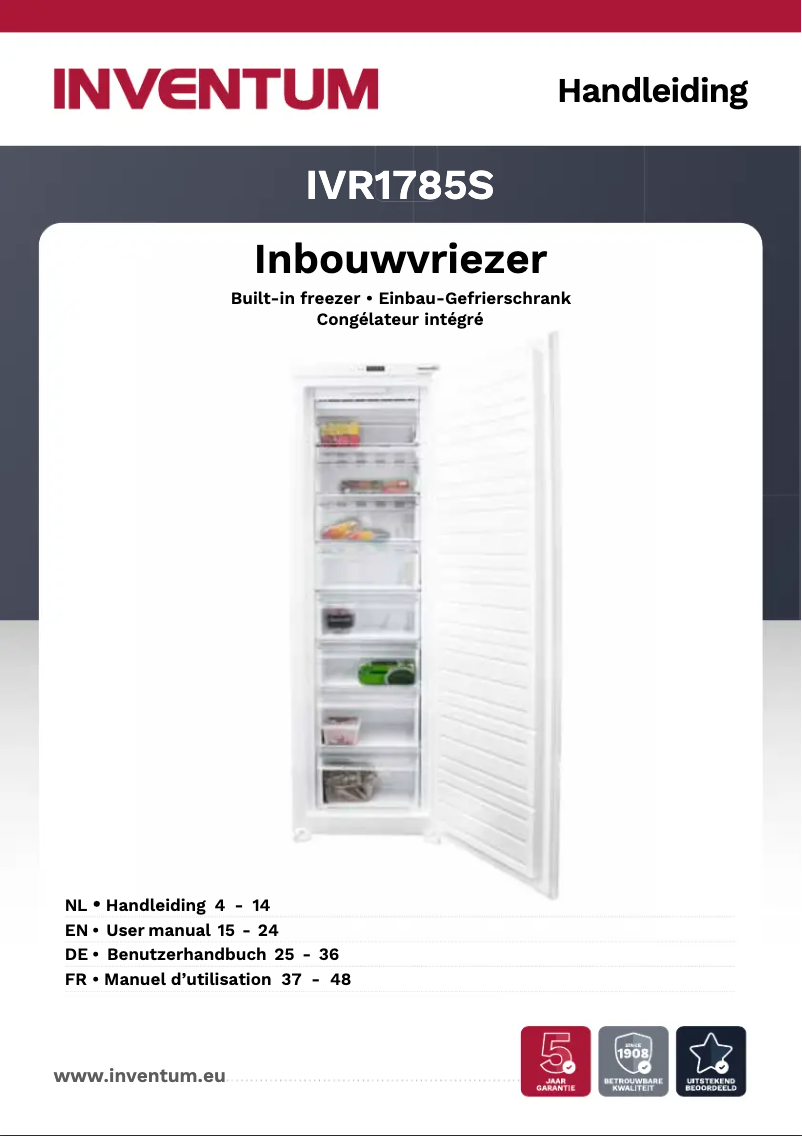 Image de la première page du manuel de l'appareil IVR1785S