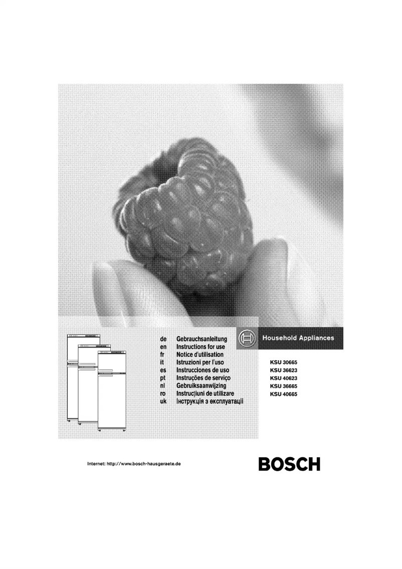 Page n°1 - Manuel utilisateur Bosch KSU30665