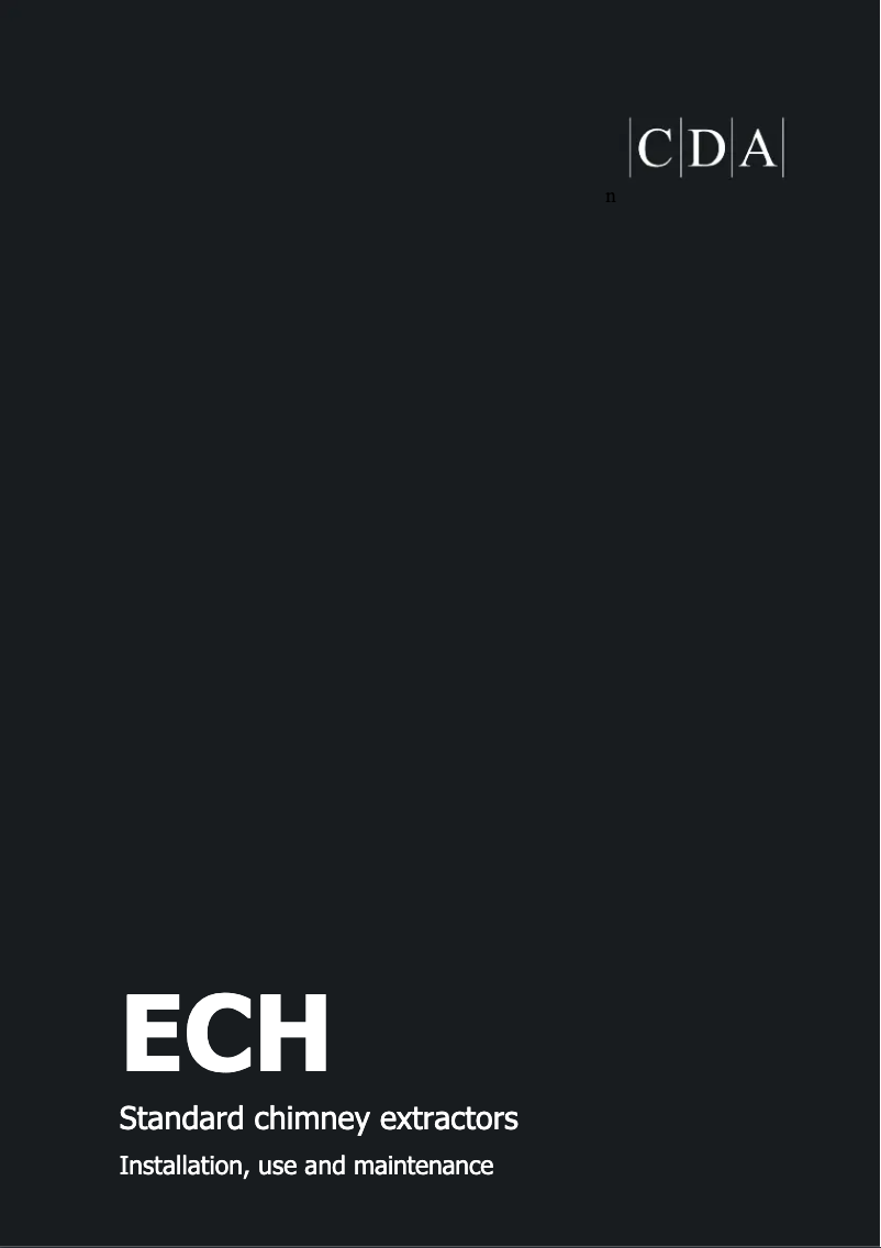 Page n°1 - Manuel utilisateur CDA ECH73SS