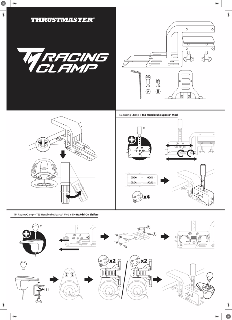 Página 1 del manual Manual de usuario Thrustmaster TM Racing Clamp