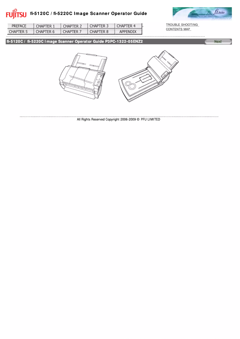 Page 1 de la notice Manuel utilisateur Fujitsu fi-5220C