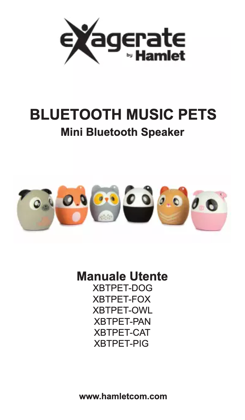 Página 1 del manual Manual de usuario Exagerate XBTPET-PAN