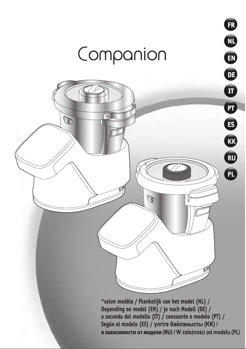 Page 1 de la notice Manuel utilisateur Moulinex I-Companion Touch Pro HF93E610