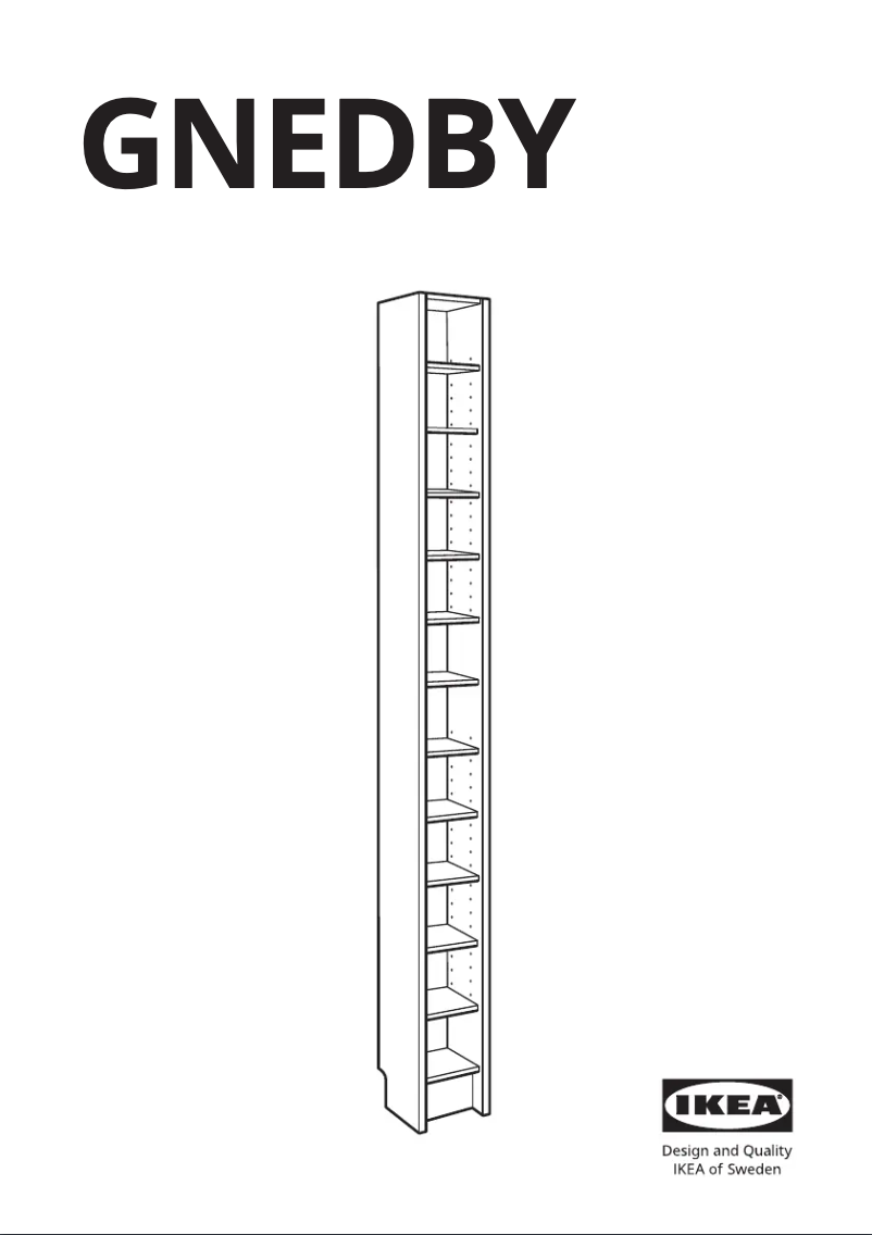 Page 1 de la notice Manuel utilisateur Ikea GNEDBY 402.771.43