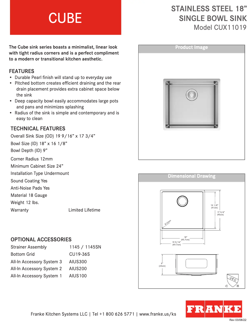 Image de la première page du manuel de l'appareil CUX11019