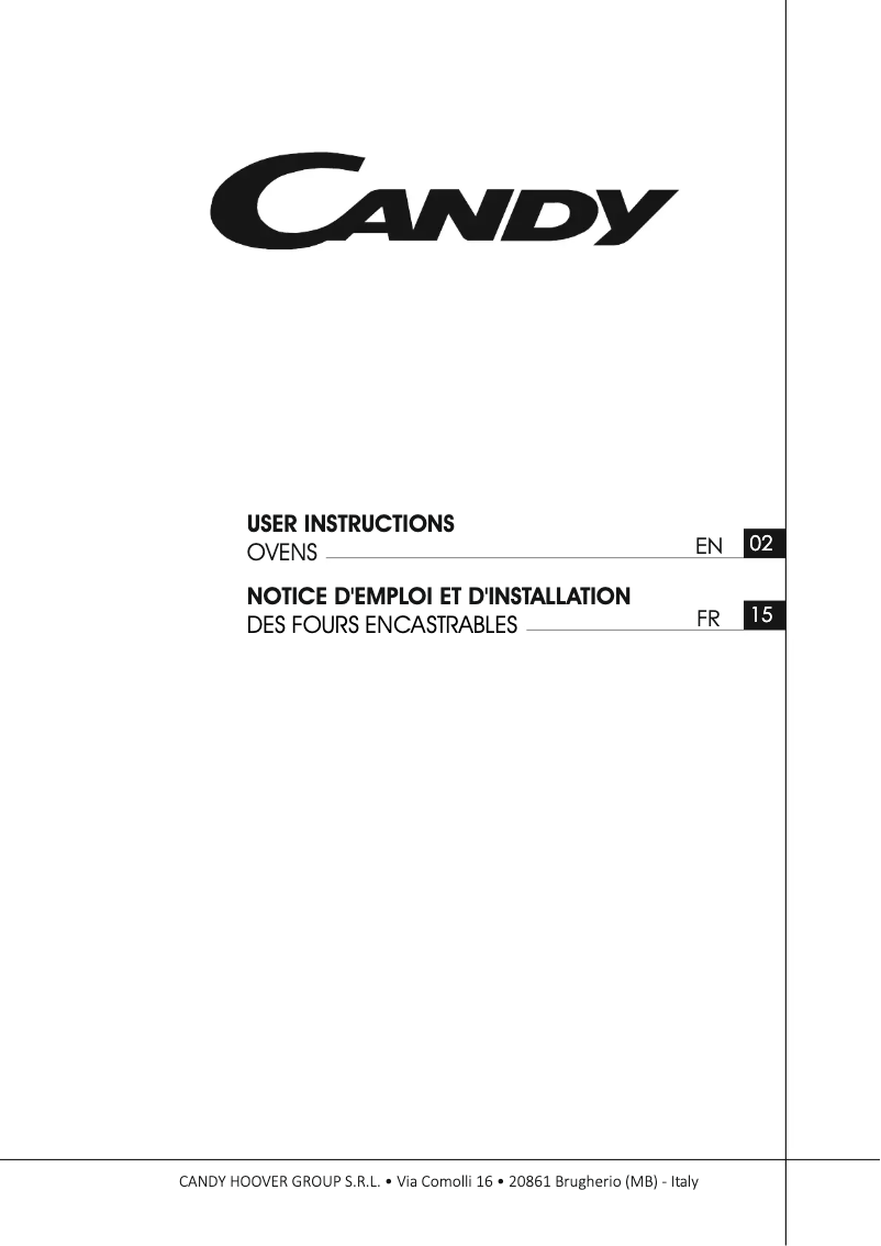 Page n°1 - Manuel utilisateur Candy Smart Steam FCTS896X WIFI