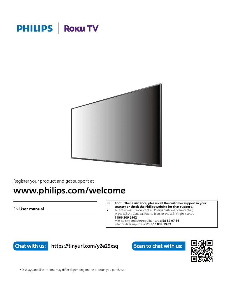 Page n°1 - Manuel utilisateur Philips 75PFL4864