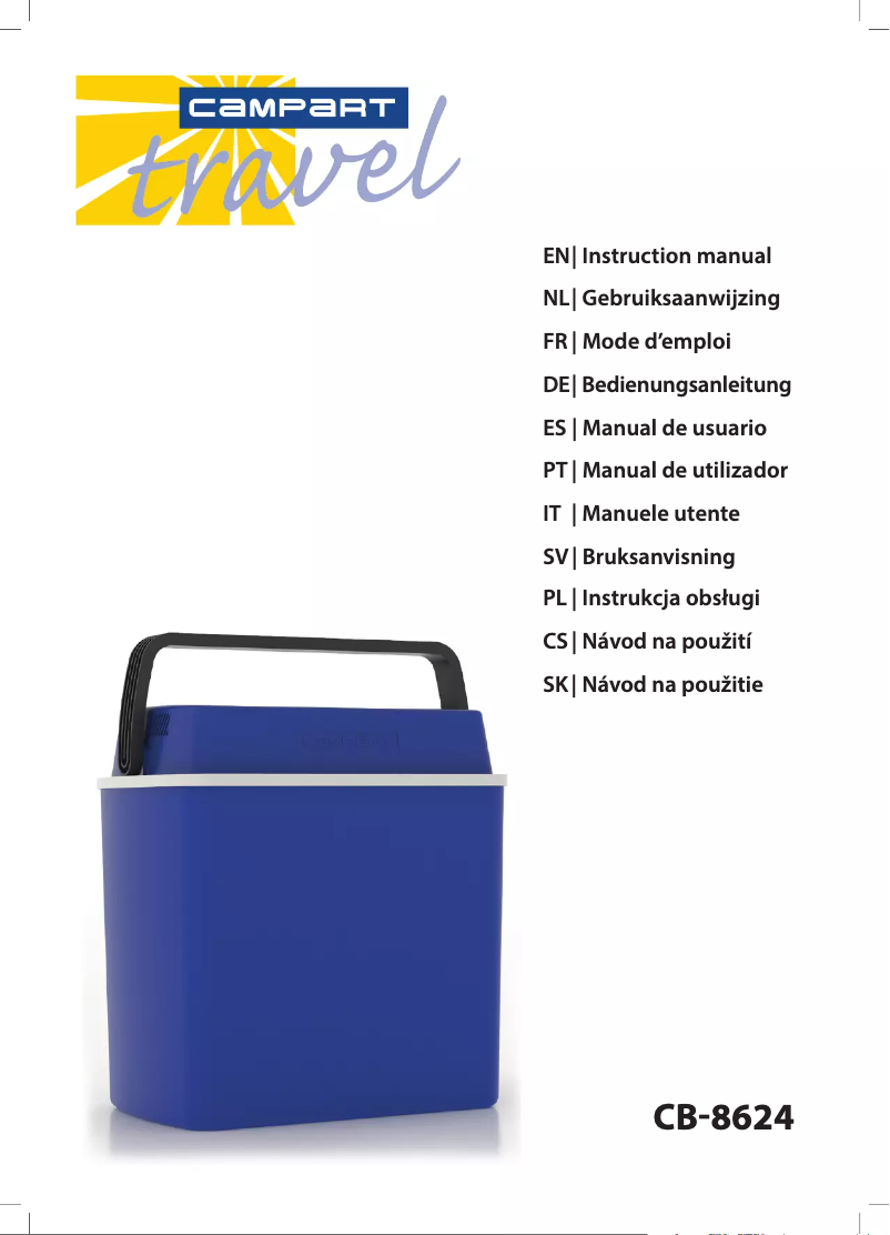 Page n°1 - Manuel utilisateur Campart CB-8624