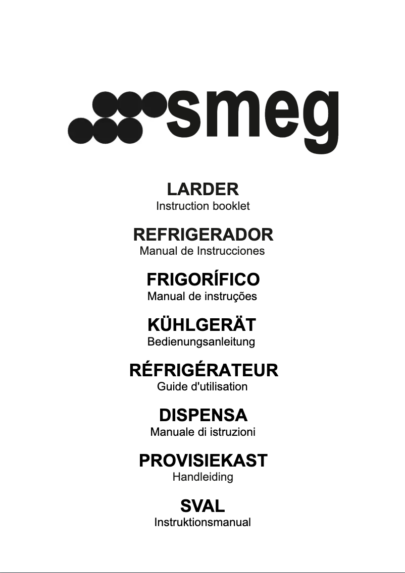 Page 1 de la notice Manuel utilisateur Smeg FA35PX3