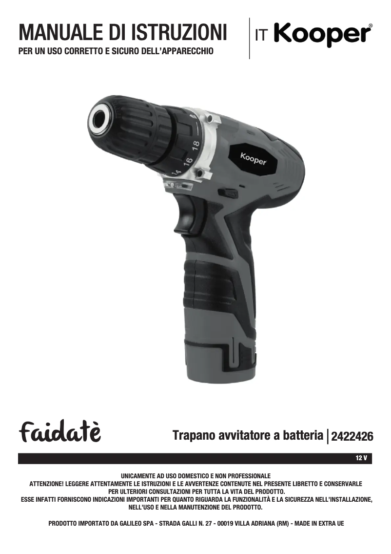 Imagen de la primera página del manual del dispositivo 2422426