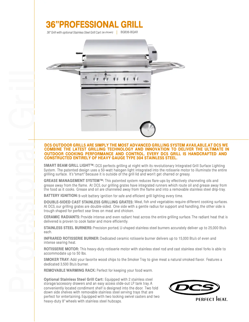 Page 1 de la notice Fiche technique DCS BGB36-BQAR-N