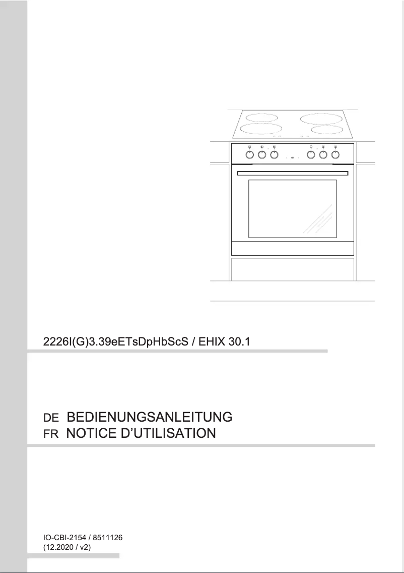 Image de la première page du manuel de l'appareil EHIX 30.1