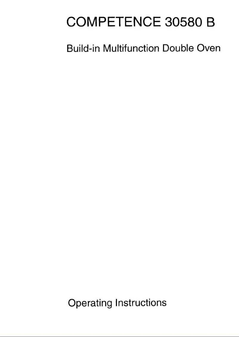 Image de la première page du manuel de l'appareil Competence 30580 B D