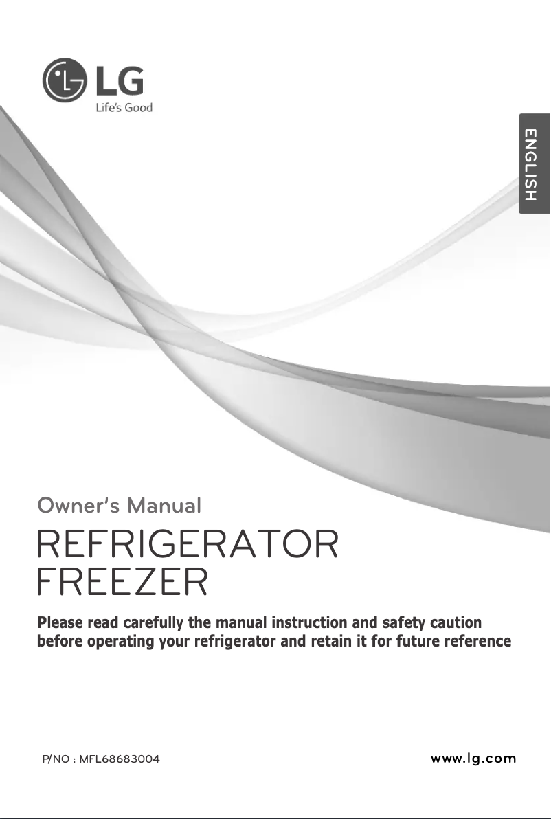 Page 1 de la notice Manuel utilisateur LG GR-B372RLCG