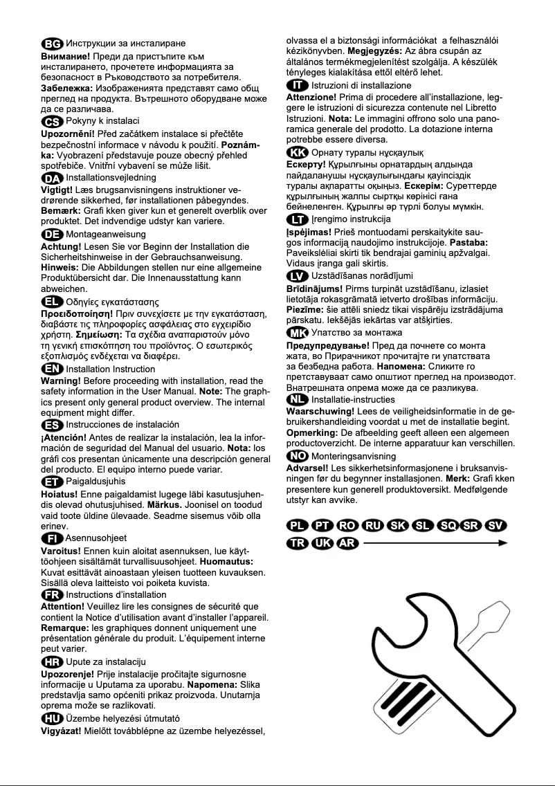 Page n°1 - Guide d'installation Electrolux EN3484MOX
