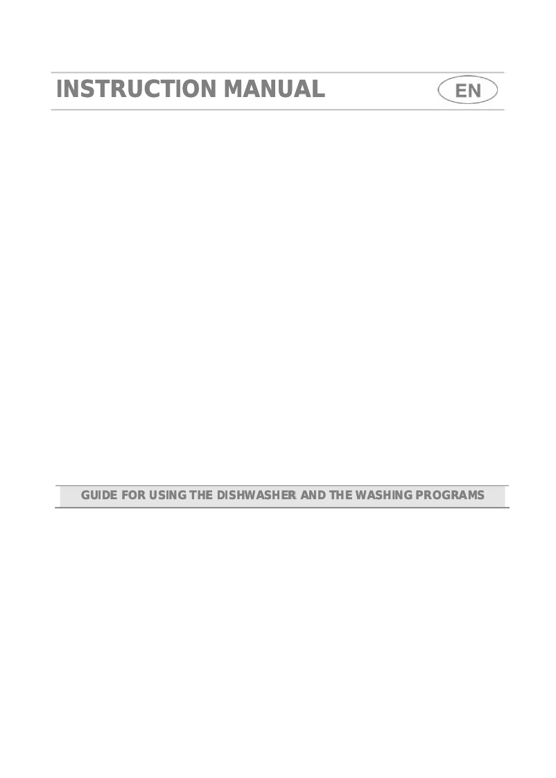 Image de la première page du manuel de l'appareil DF612WE