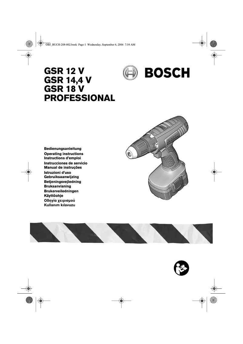 Página 1 del manual Manual de usuario Bosch GSR 14.4 V