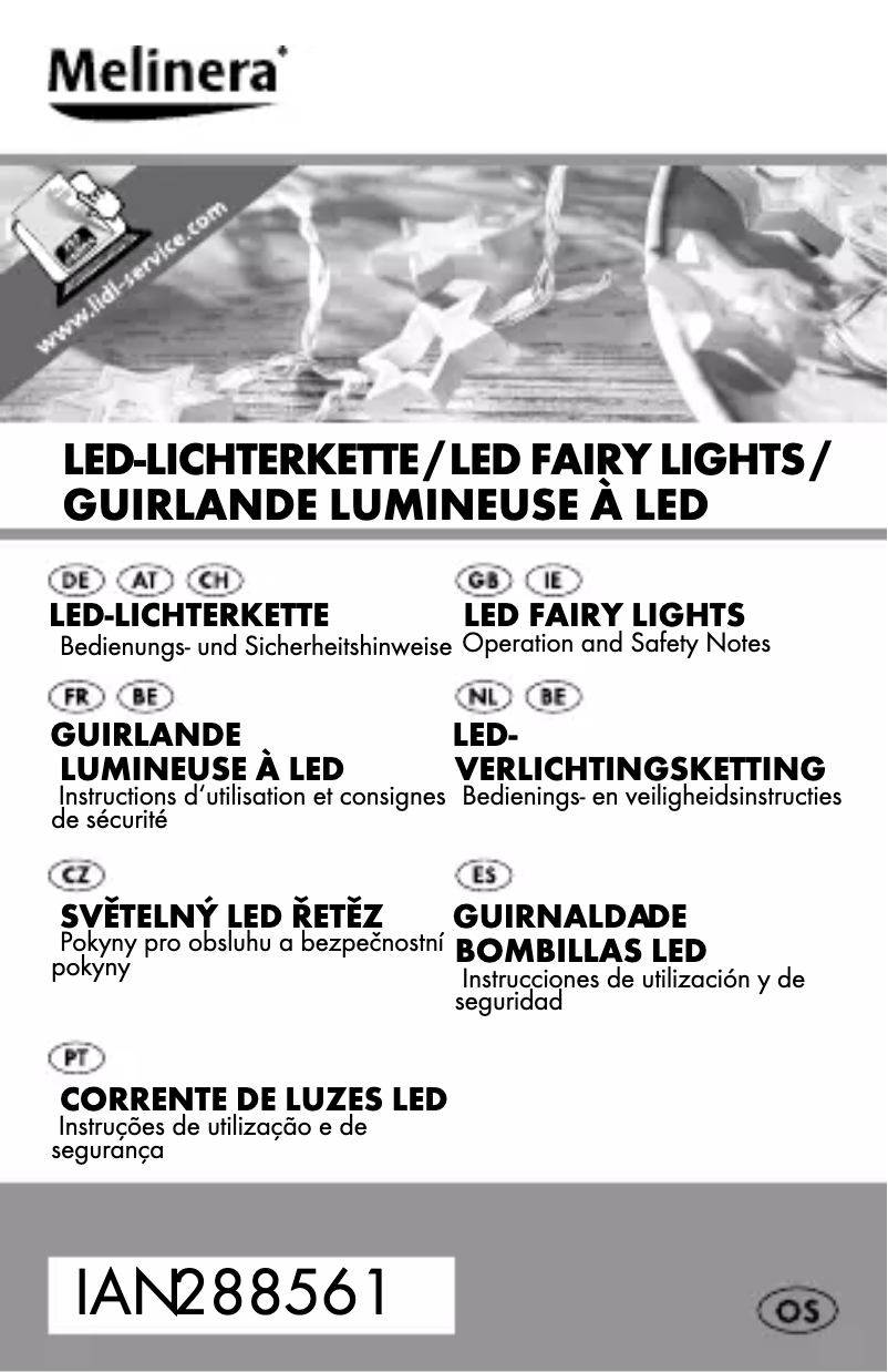 Page 1 de la notice Manuel utilisateur Melinera IAN 288561