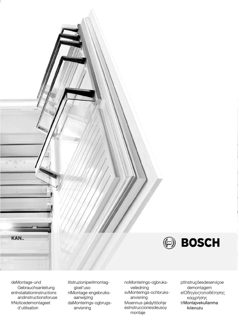 Page 1 of the manual User Manual Bosch KAN58A75