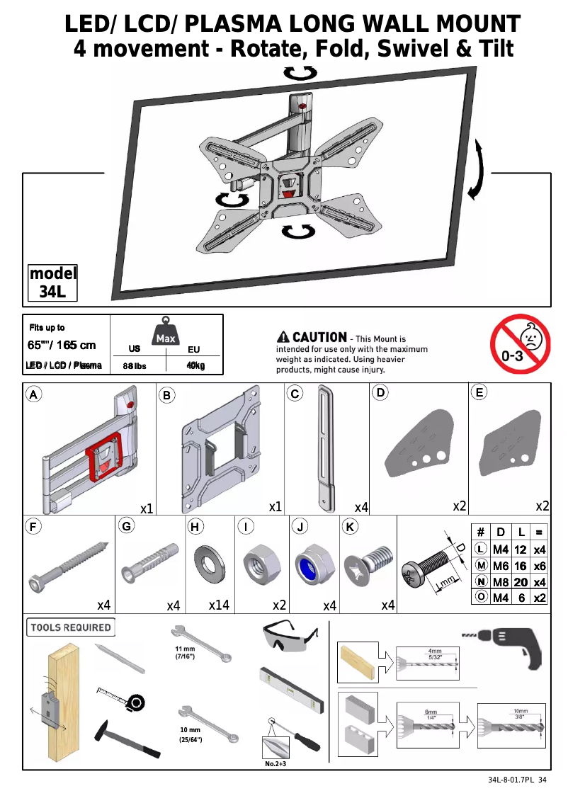 Image de la première page du manuel de l'appareil 34L