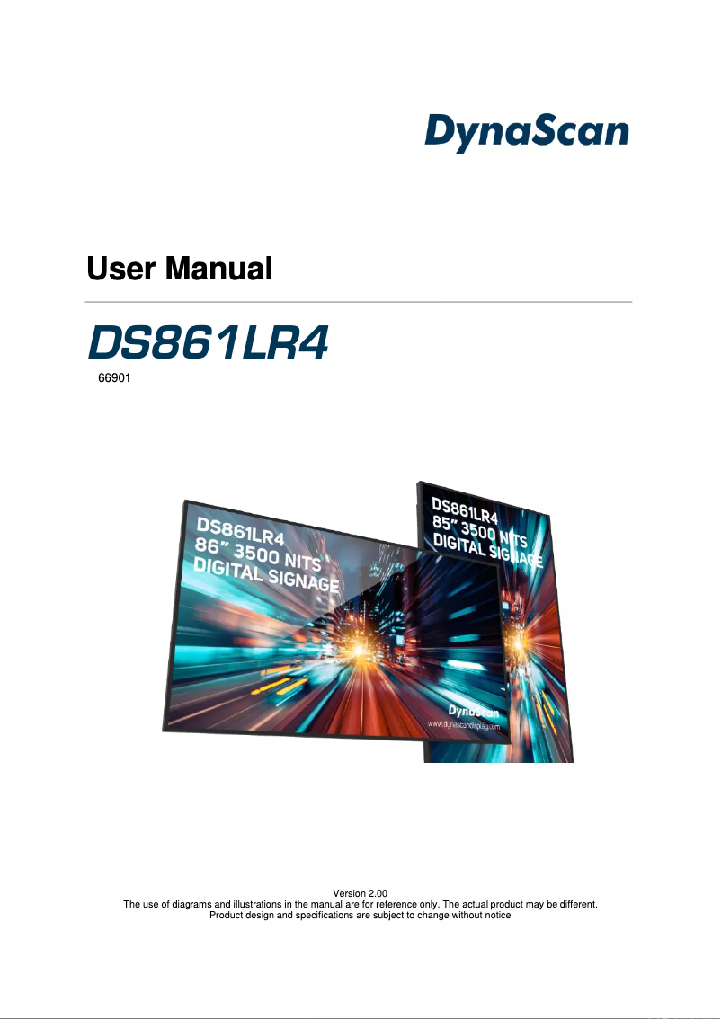 Page n°1 - Manuel utilisateur DynaScan DS861LR4