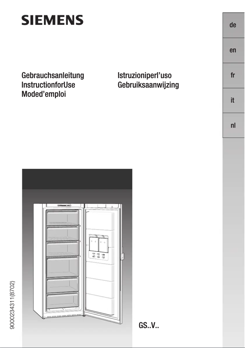 Image de la première page du manuel de l'appareil GS30VV31