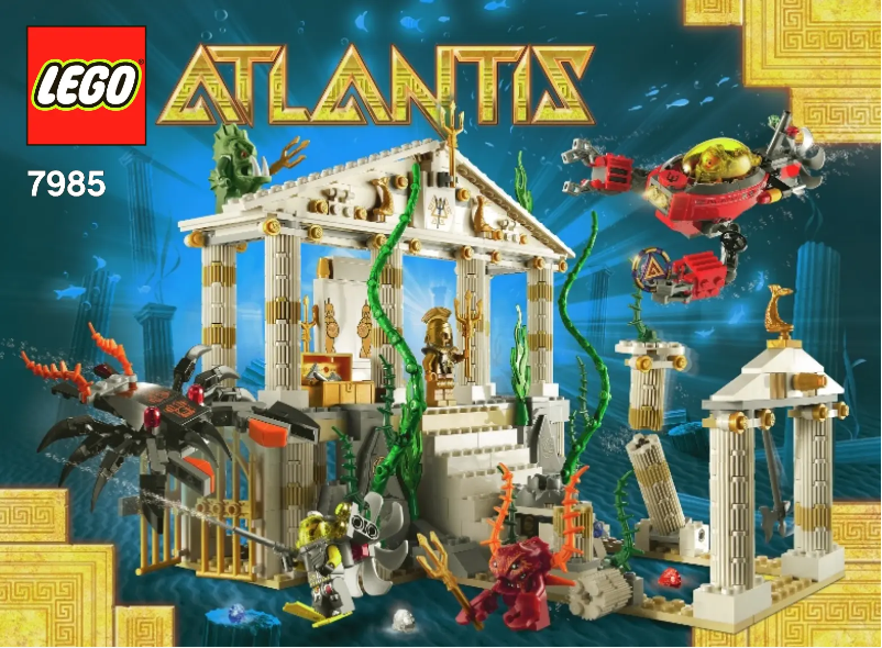 Page 1 de la notice Manuel utilisateur Lego Atlantis 7985