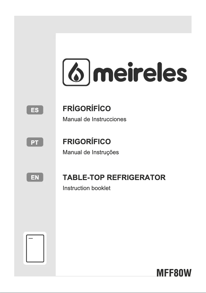 Page 1 de la notice Manuel utilisateur Meireles MFF 80 W